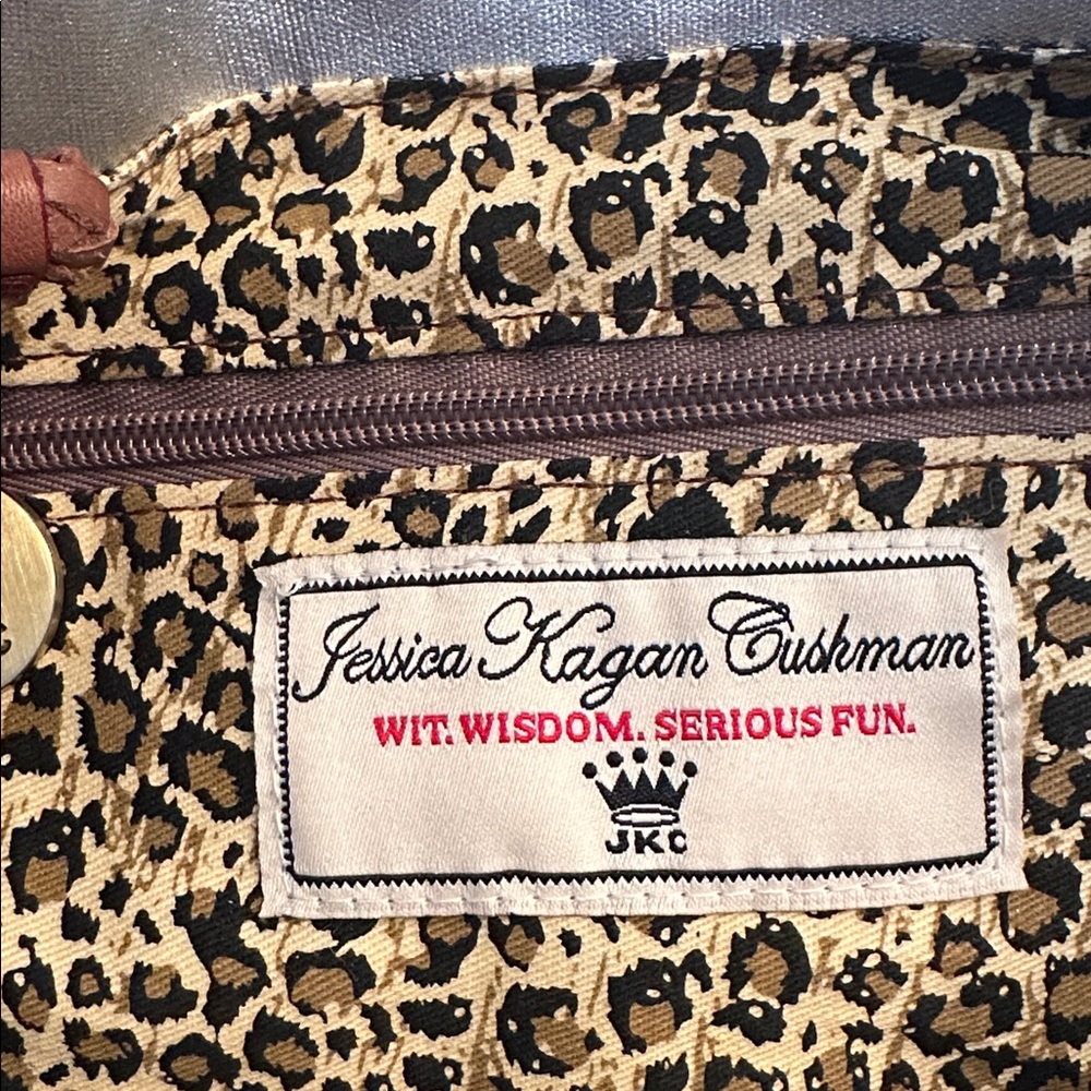 JESSICA KAGEN CUSHMAN METALLIC CANVAS TOTE - Picture 9 of 9